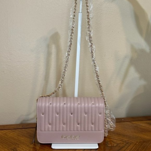 Bebe Aliah Flap Crossbody Mauve - Picture 1 of 3
